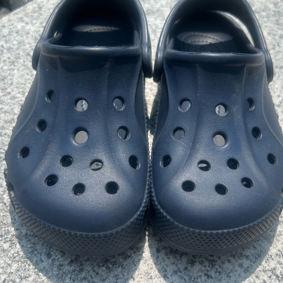 Crocs, navy. Toddler size 11. - Picture 2 of 6